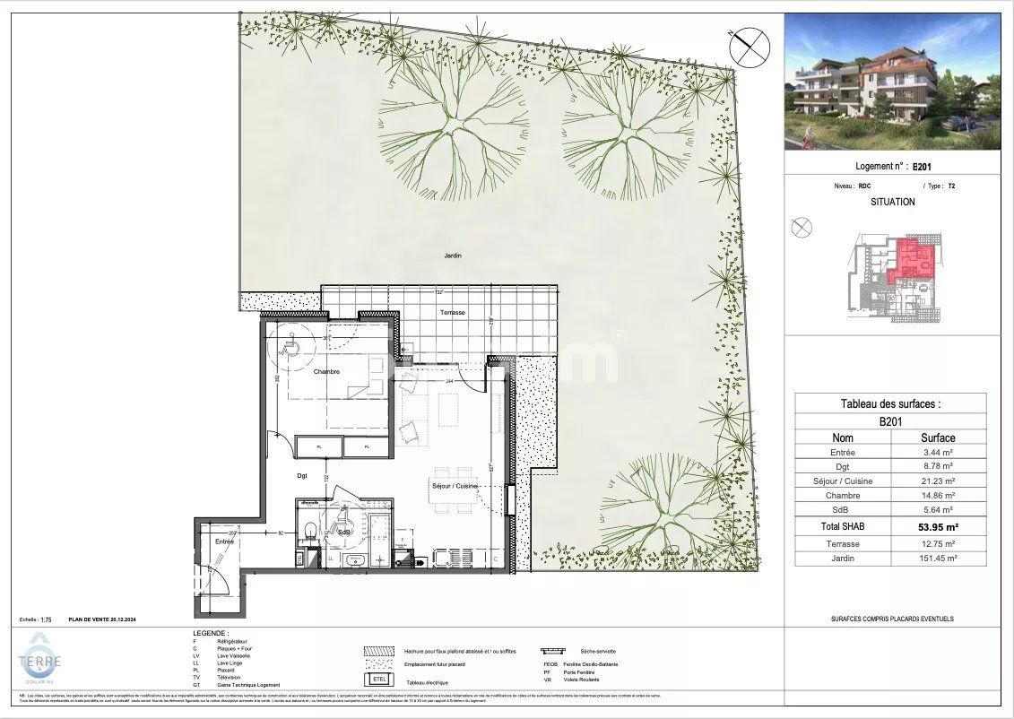 appartamento 2 Camere in vendita su Douvaine (74140)