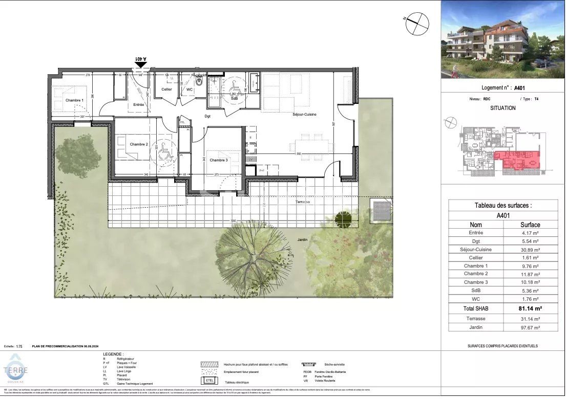 appartamento 4 Camere in vendita su Douvaine (74140)