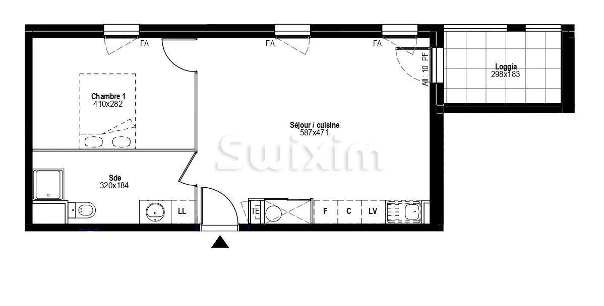 appartement 2 Pièces en vente sur Vaulx-en-Velin (69120)