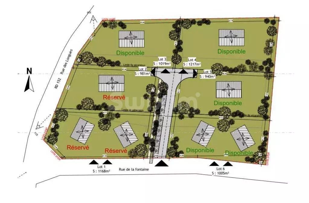 terreno edificable en venta en Lons-le-Saunier (39000)