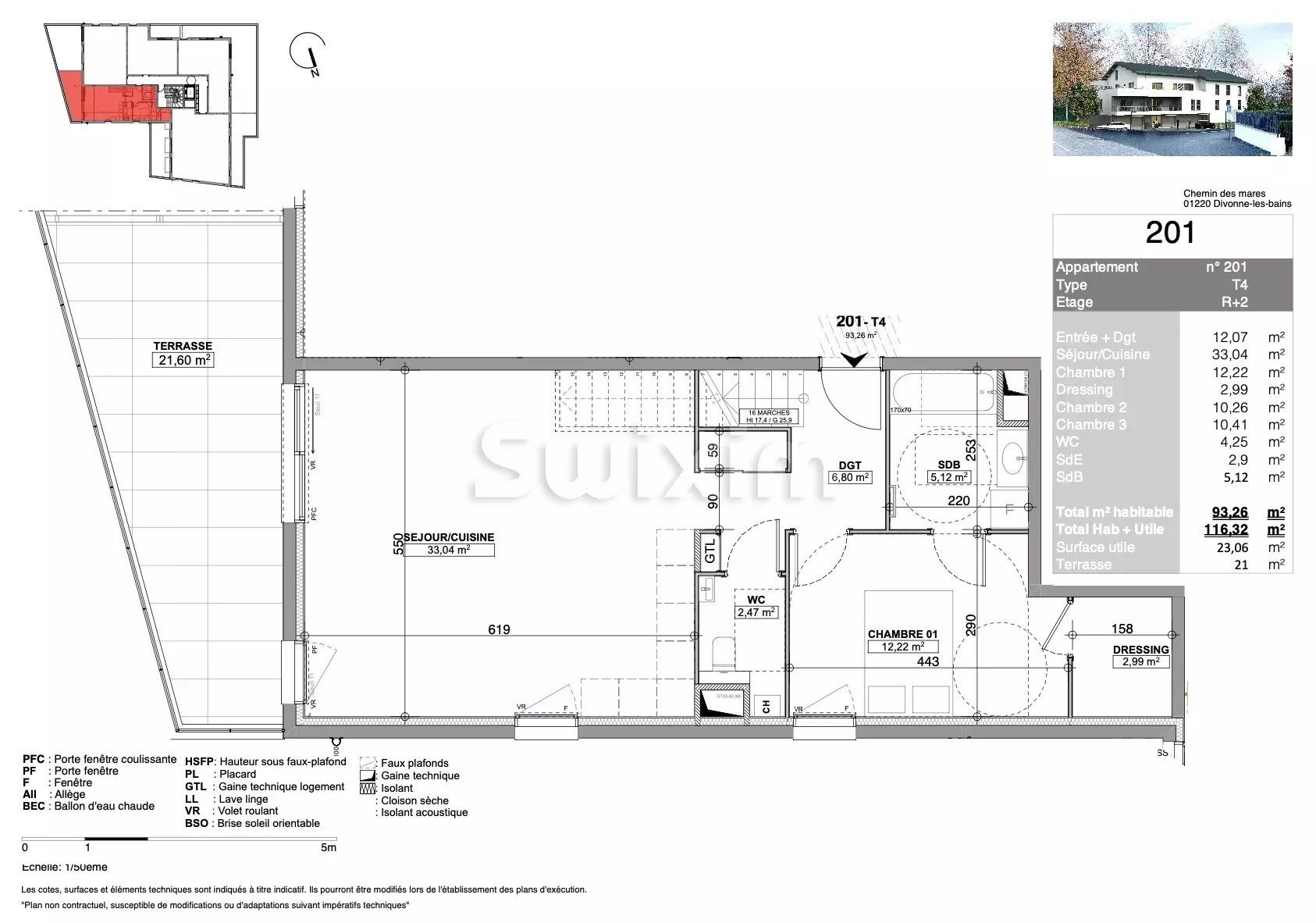 apartamento 4 Quartos para venda sobre Divonne-les-Bains (01220)