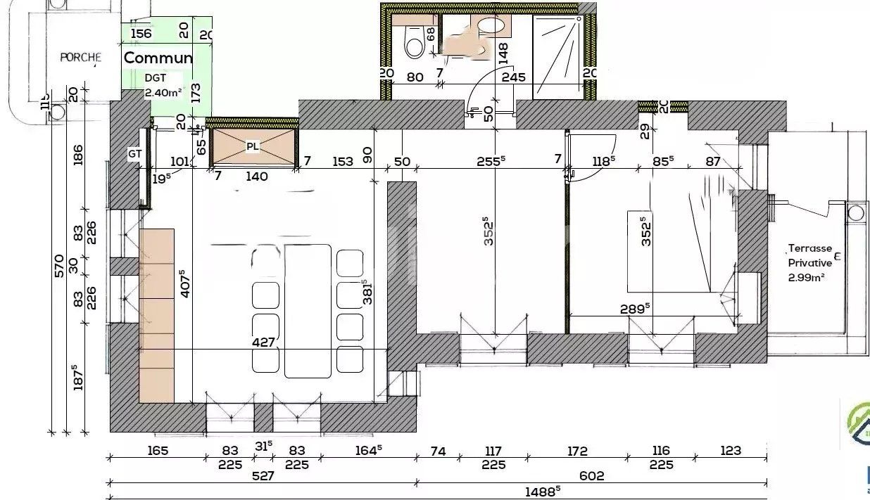 apartamento 2 Quartos para venda sobre Challes-les-Eaux (73190)