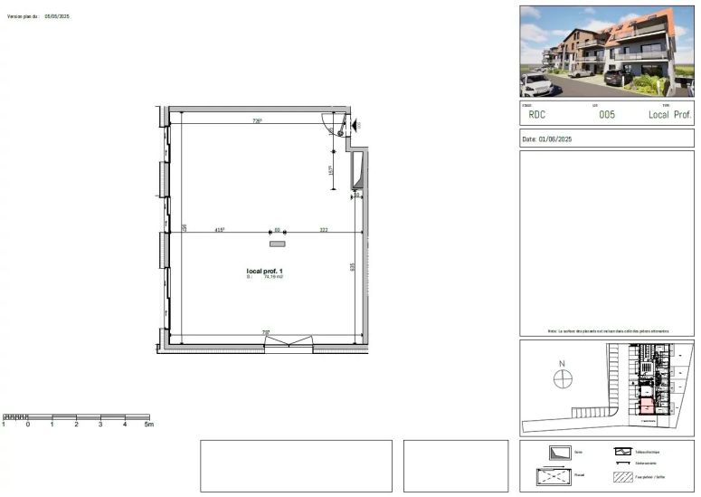 Vendita Locale di attività Dingsheim 1&nbsp;camera 46.5&nbsp;m²