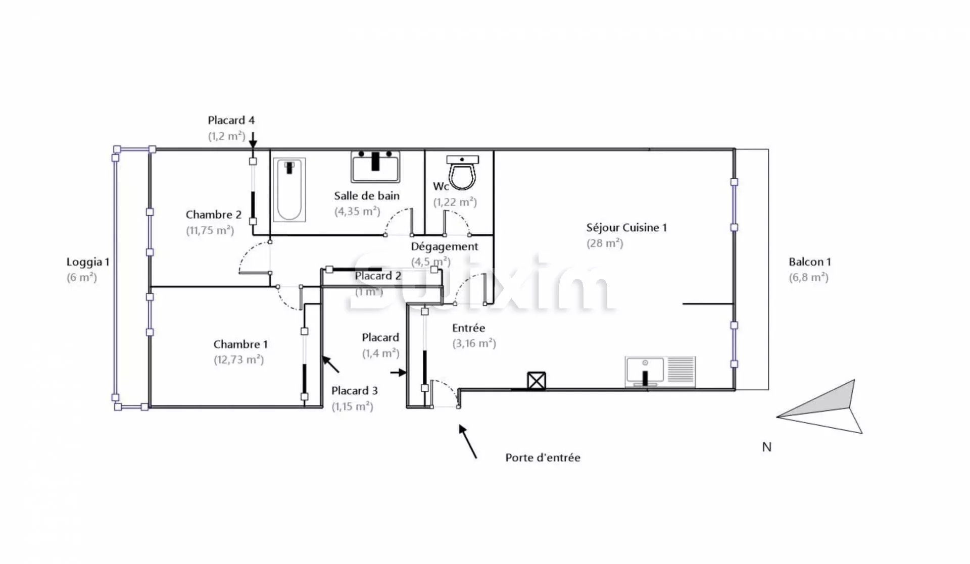 apartment 3 Rooms for sale on Marseille 3ème (13003)