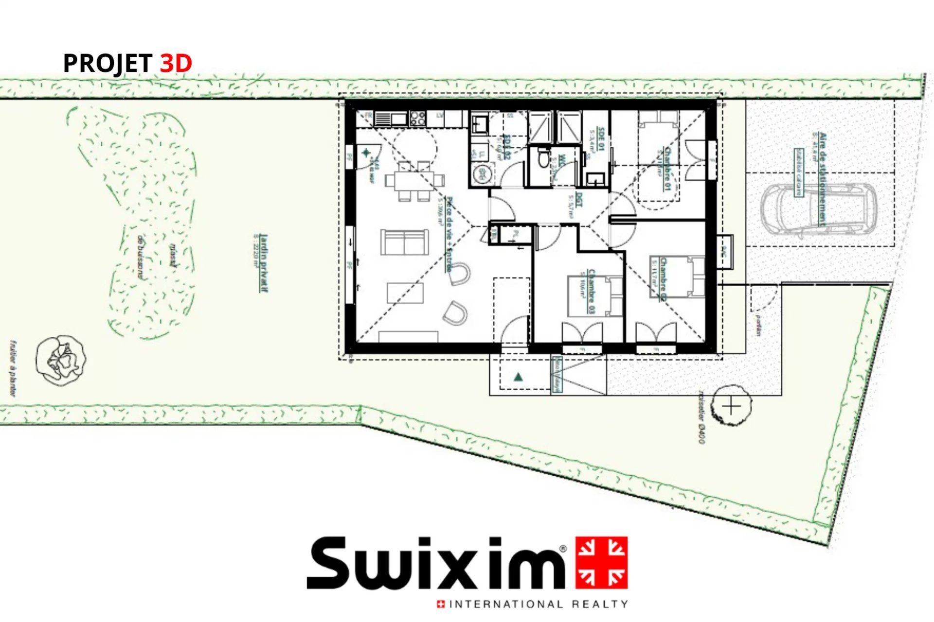 maison 3 Pièces en vente sur Le Taillan-Médoc (33320)