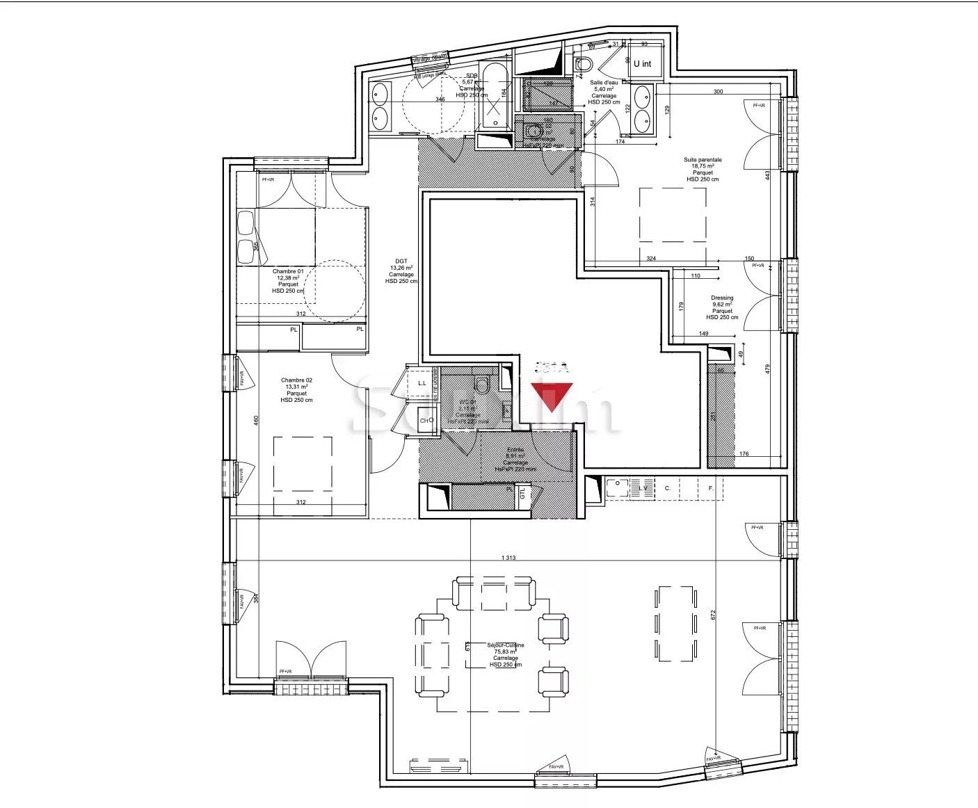 appartement 4 Pièces en vente sur Champagne-au-Mont-d'Or (69410)