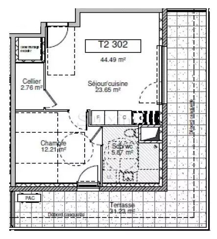 appartement 2 Pièces en vente sur Villard-Bonnot (38190)