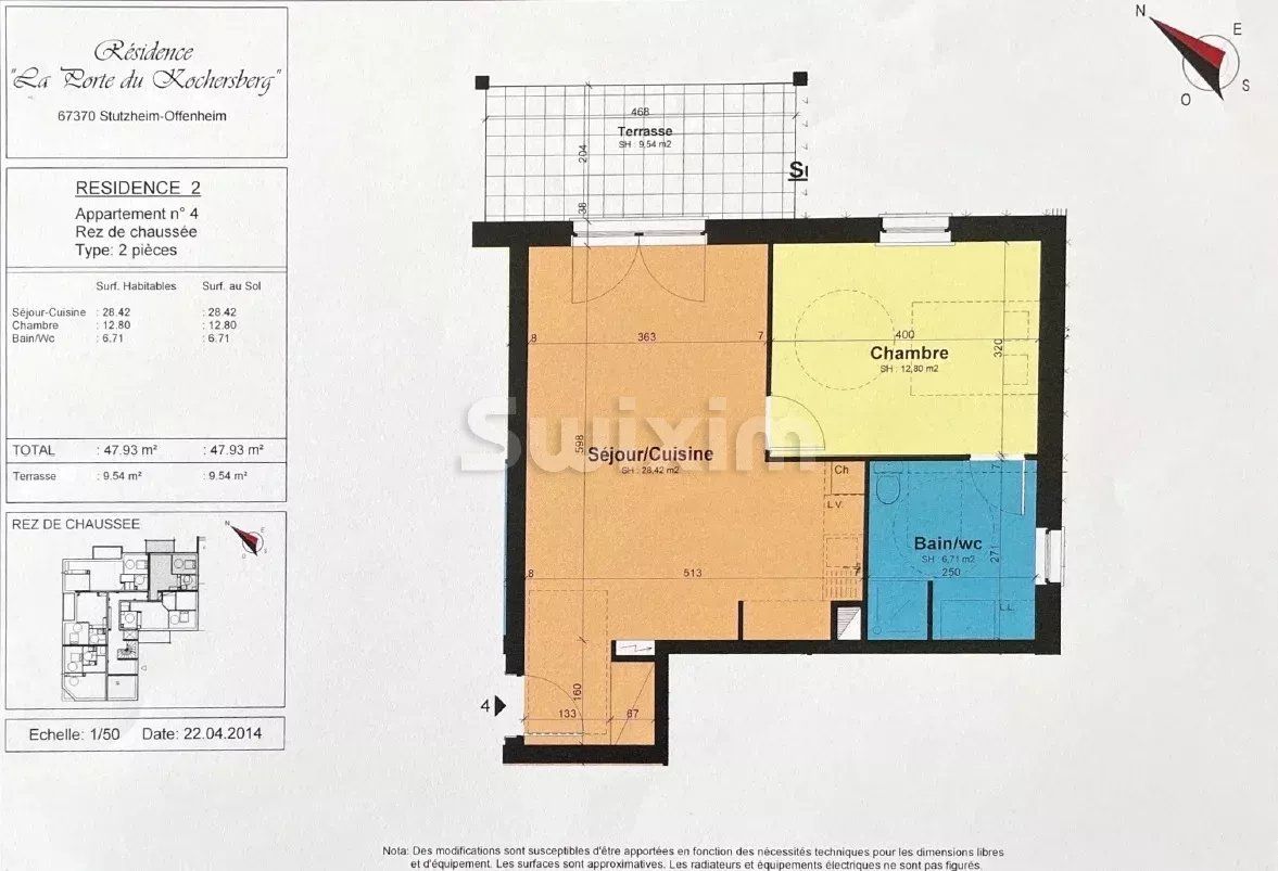 Vente Appartement Stutzheim-Offenheim 2 Pièces 48 m²