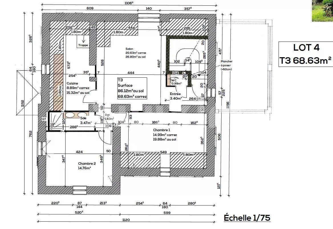 Verkauf Appartement Challes-les-Eaux 3&nbsp;Zimmer 68.63&nbsp;m²