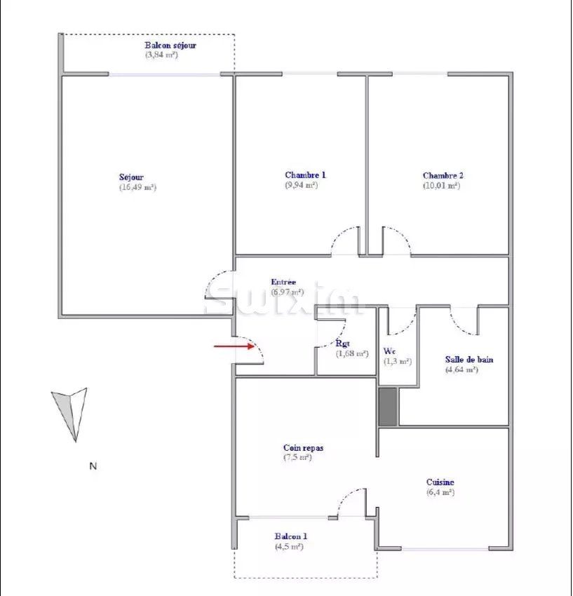 appartamento 3 Camere in vendita su Saint-Priest (69800)