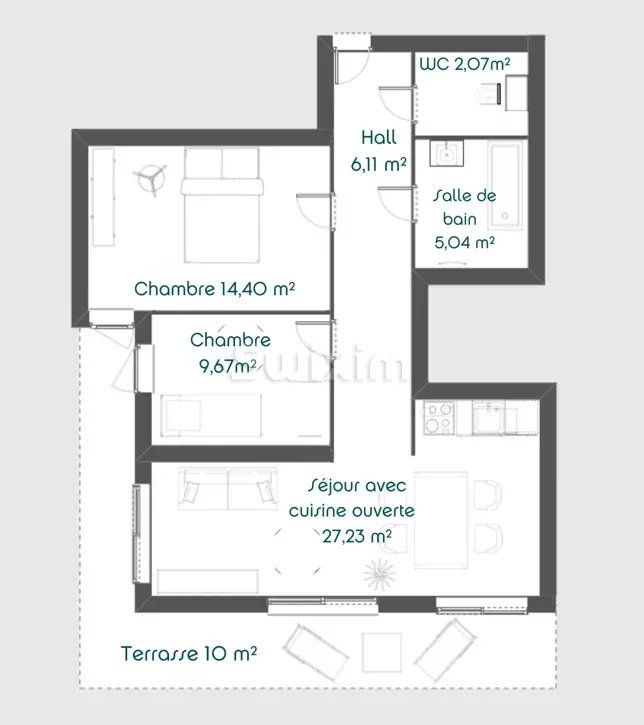appartamento 3 Camere in vendita su Lyon 8ème (69008)