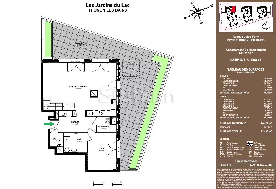 appartement 6 Pièces en vente sur Thonon-les-Bains (74200)