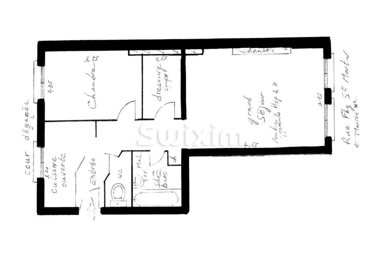 appartement 2 Pièces en vente sur Paris 10ème (75010)