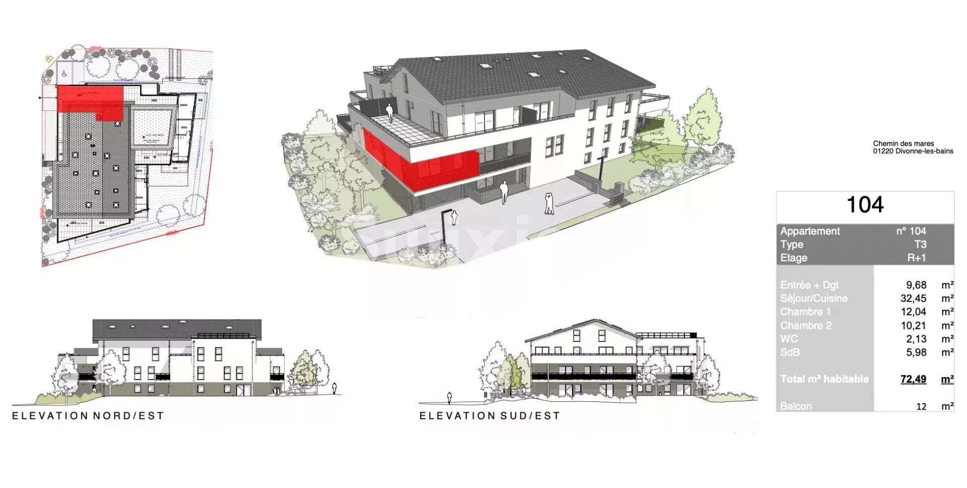 appartement 3 Pièces en vente sur Divonne-les-Bains (01220)