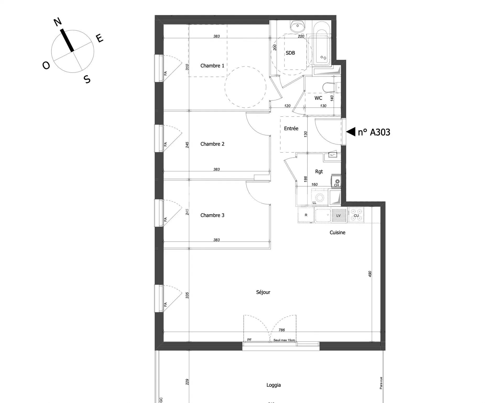 apartment 4 Rooms for sale on Bourg-en-Bresse (01000)