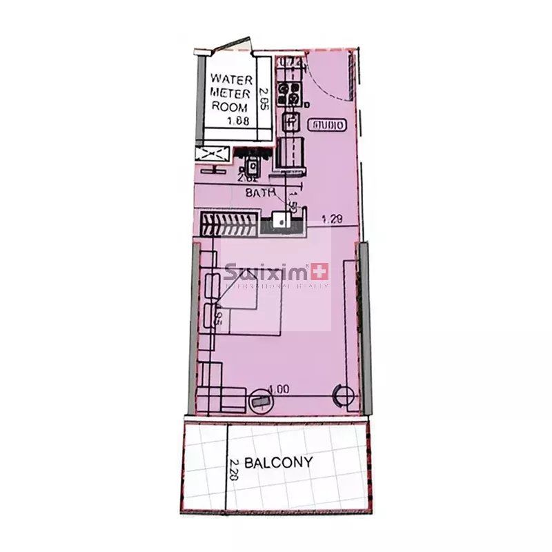 appartement 1 pièce en vente sur Dubai