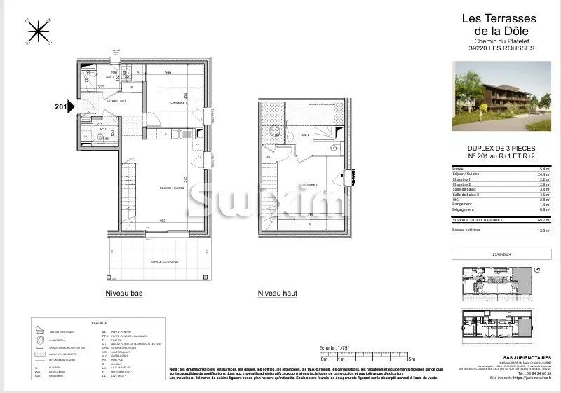 apartment 3 Rooms for sale on Les Rousses (39220)