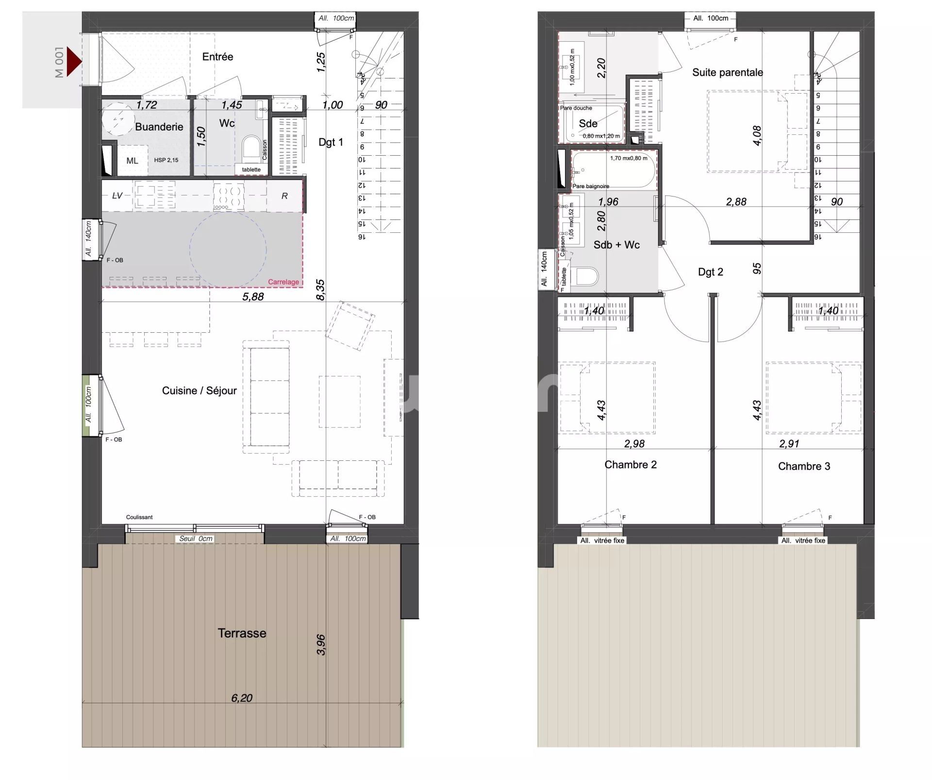 duplex 4 Pièces en vente sur Collonges-sous-Salève (74160)