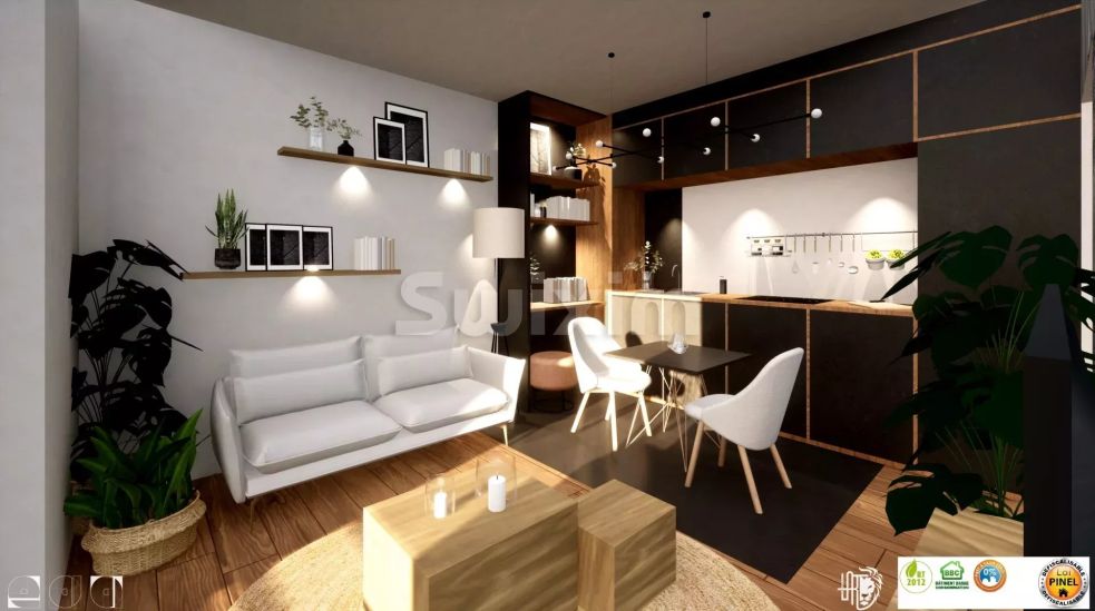 Vente Appartement Huningue 2&nbsp;Pièces 30&nbsp;m²