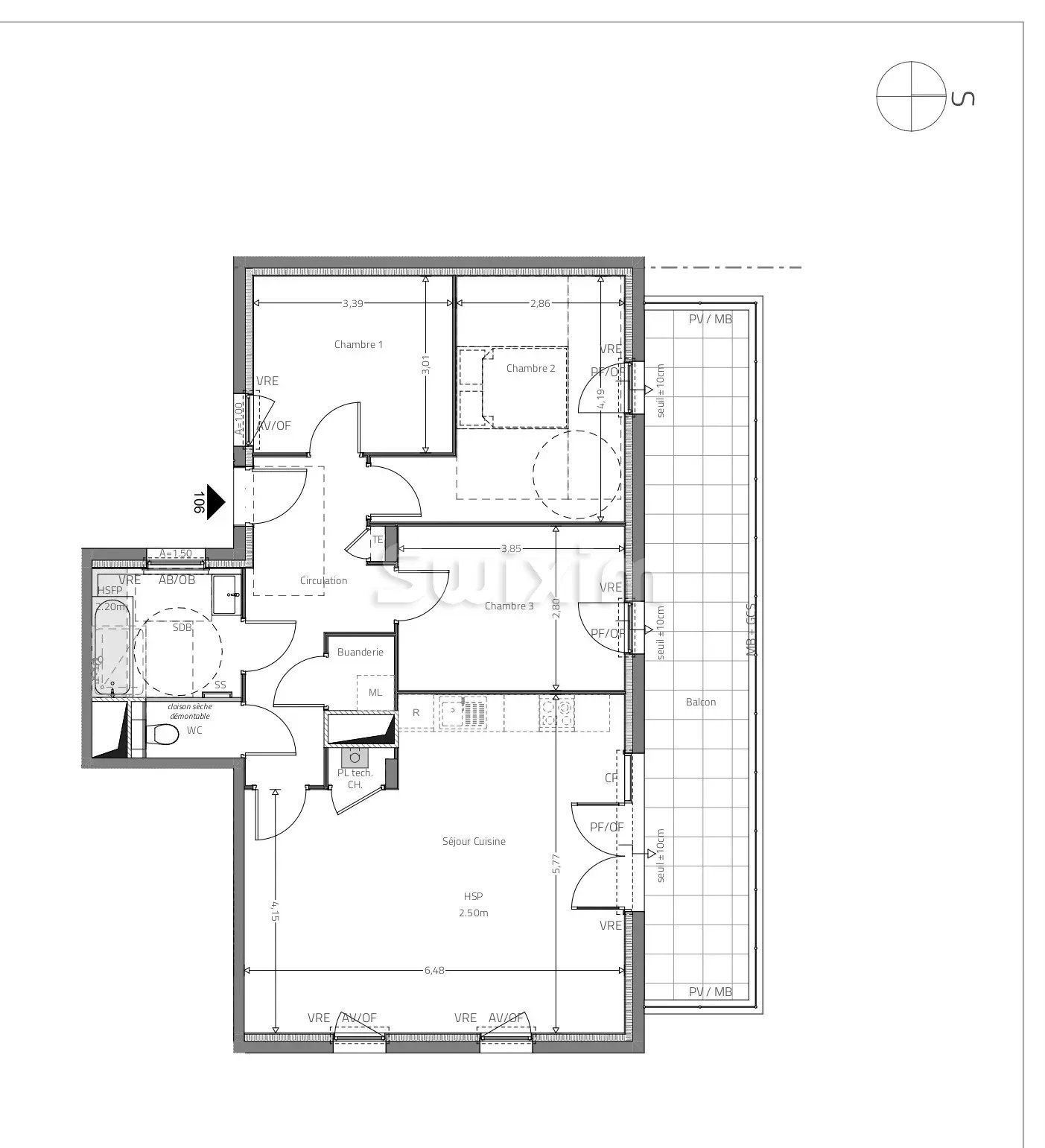 appartement 4 Pièces en vente sur Fleurieux-sur-l'Arbresle (69210)