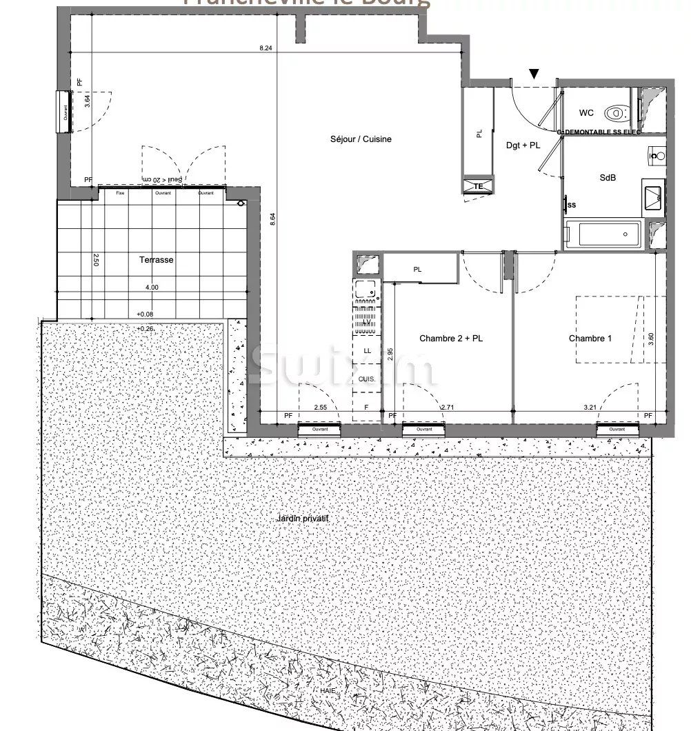 appartement 3 Pièces en vente sur Francheville (69340)