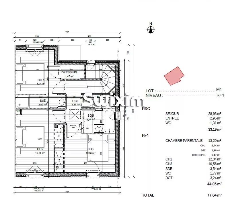 villa 4 Salas en venta en Seynod (74600)