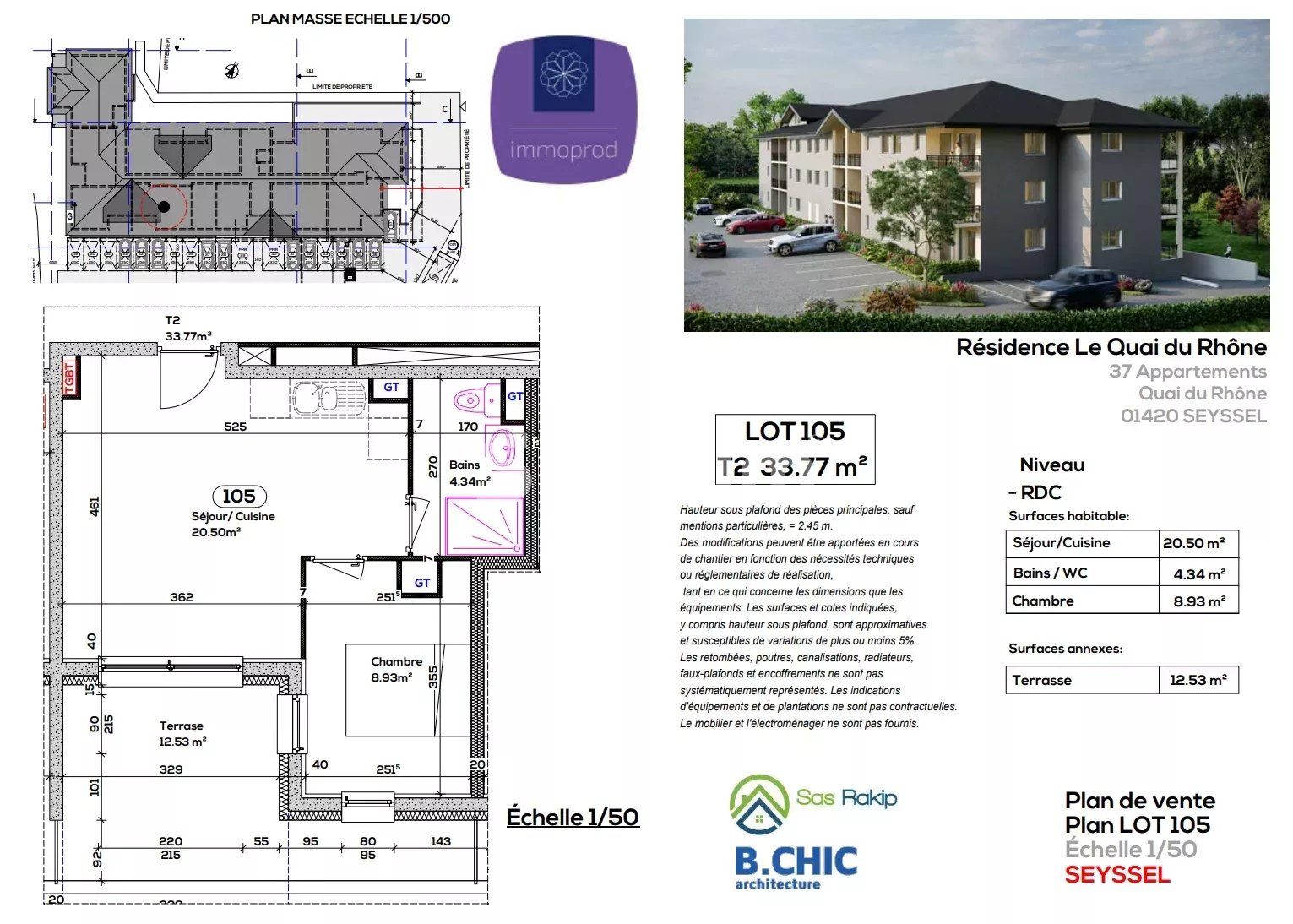 apartment 2 Rooms for sale on Seyssel (01420)