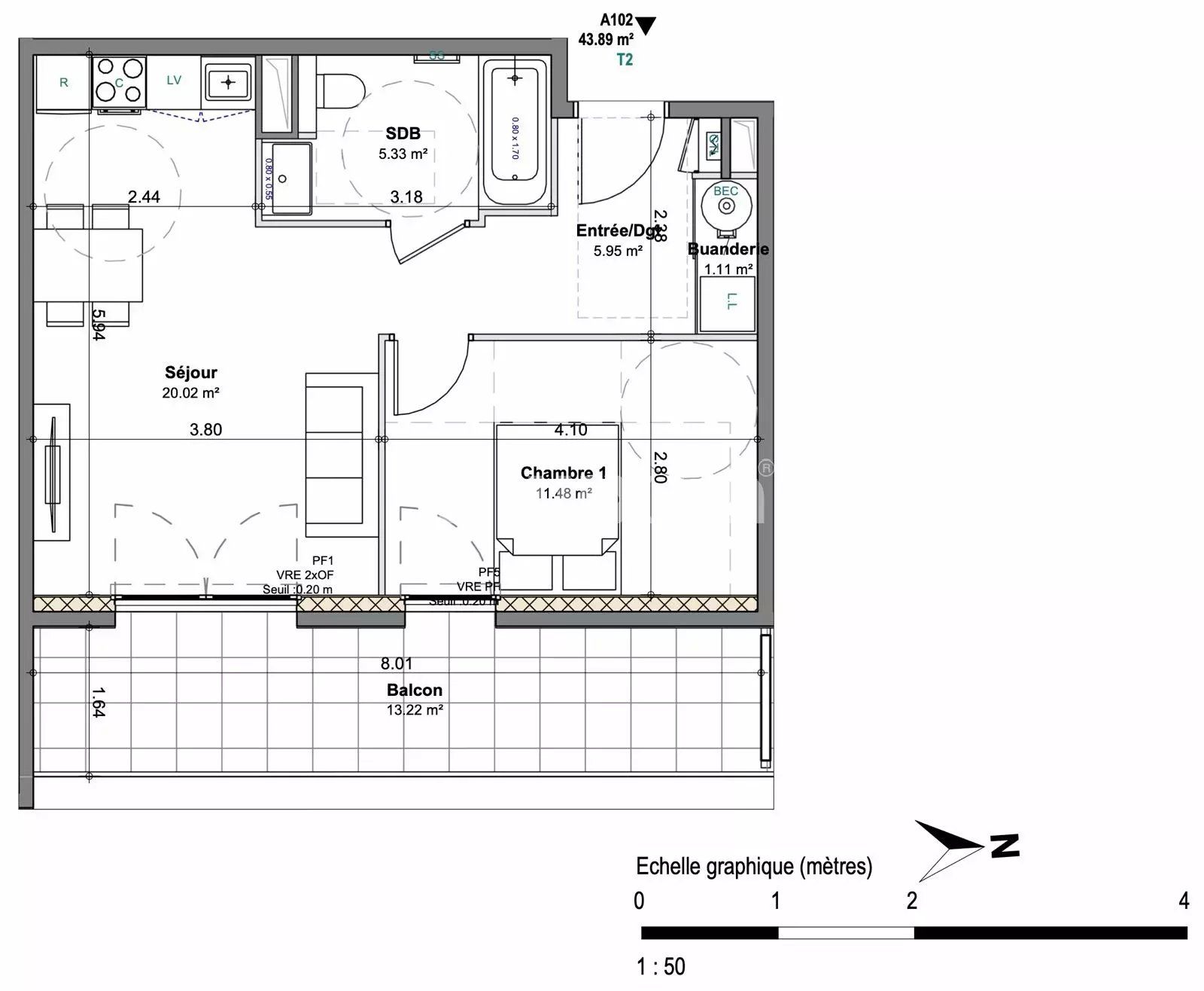 apartamento 2 Salas en venta en Beaumont (74160)