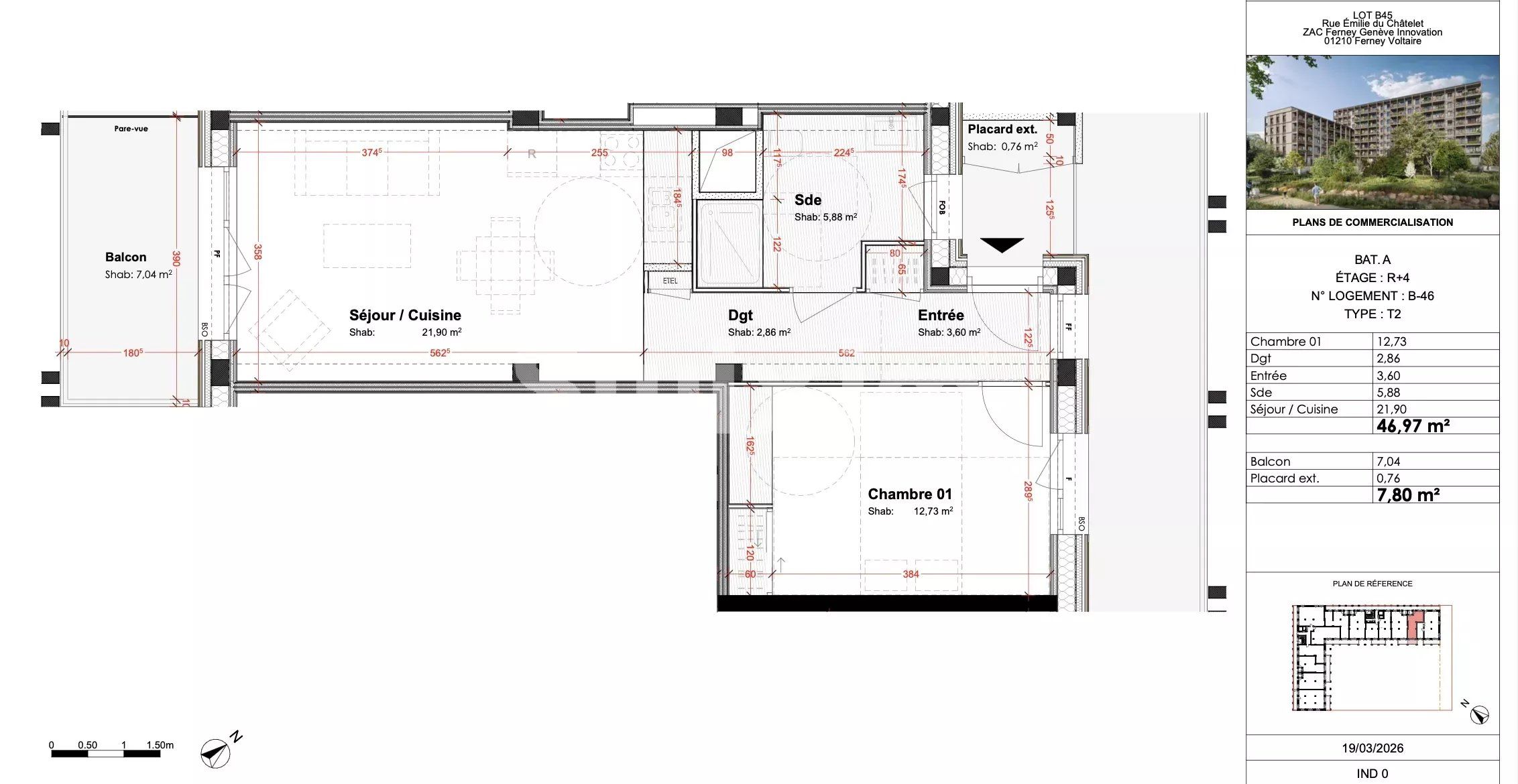 appartement 2 Pièces en vente sur Ferney-Voltaire (01210)