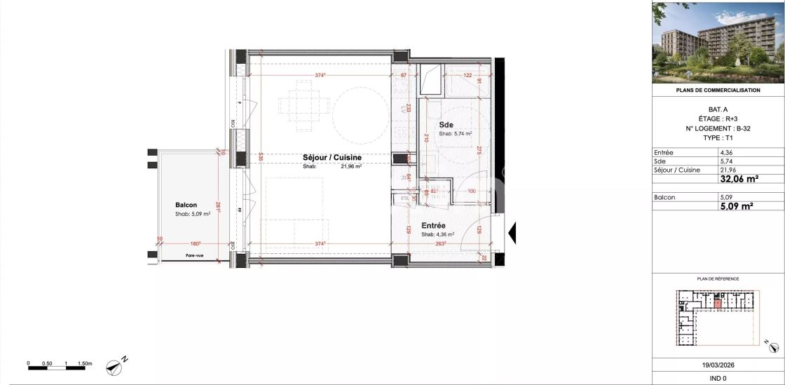 Sale Apartment Ferney-Voltaire 1&nbsp;room 32&nbsp;m²