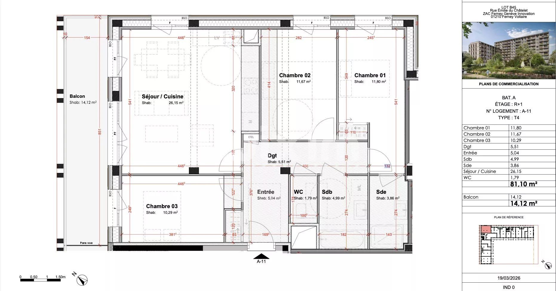 apartamento 4 Quartos para venda sobre Ferney-Voltaire (01210)