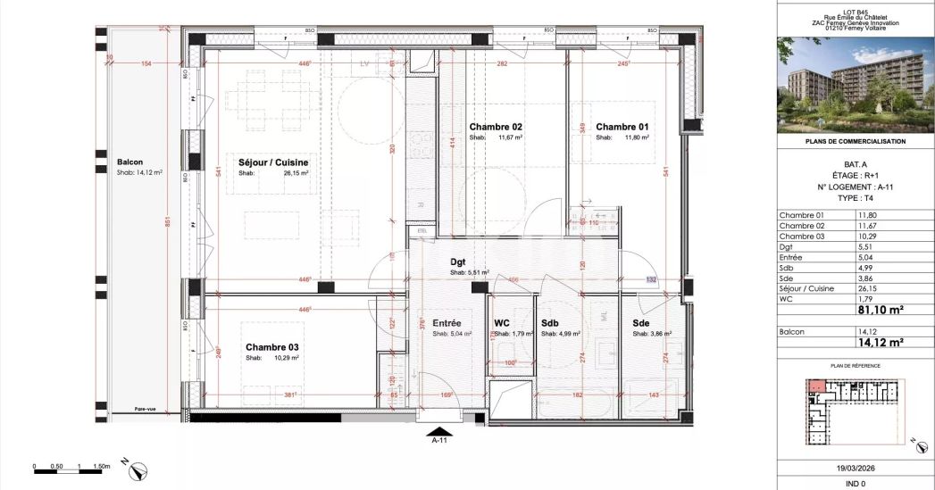 Venda Apartamento Ferney-Voltaire 4&nbsp;Quartos 81&nbsp;m²