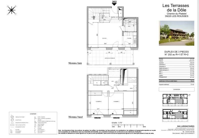 apartamento 3 Quartos para venda sobre Les Rousses (39220)