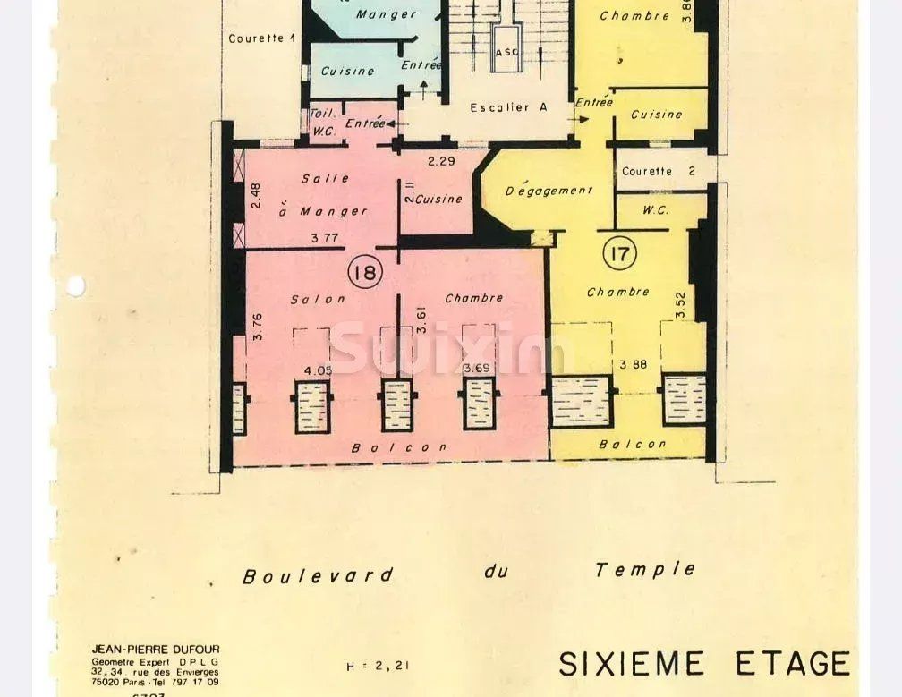 appartement 3 Zimmer zum verkauf auf Paris 11ème (75011)