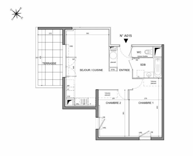 Vendita Appartamento Marseillan 3&nbsp;Camere 57.29&nbsp;m²