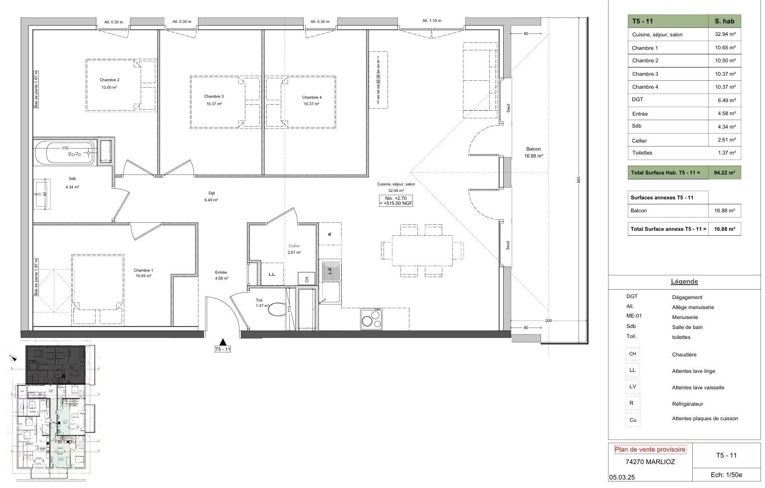 apartment 5 Rooms for sale on Marlioz (74270)