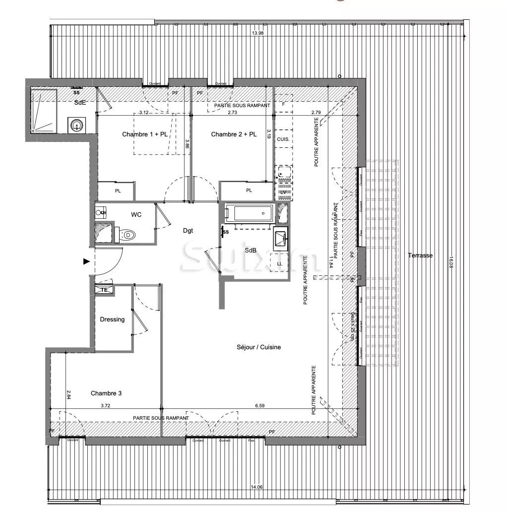 appartement 4 Pièces en vente sur Francheville (69340)