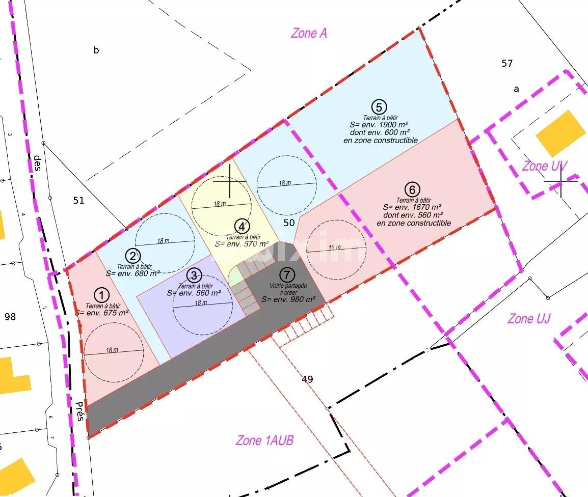 terrain à bâtir 1 pièce en vente sur Dole (39100)