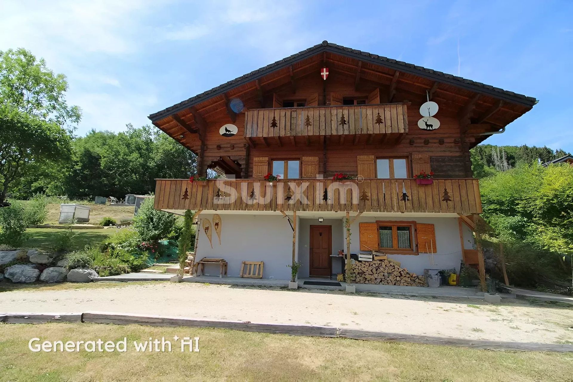 chalet 4 Camere in vendita su Habère-Lullin (74420)