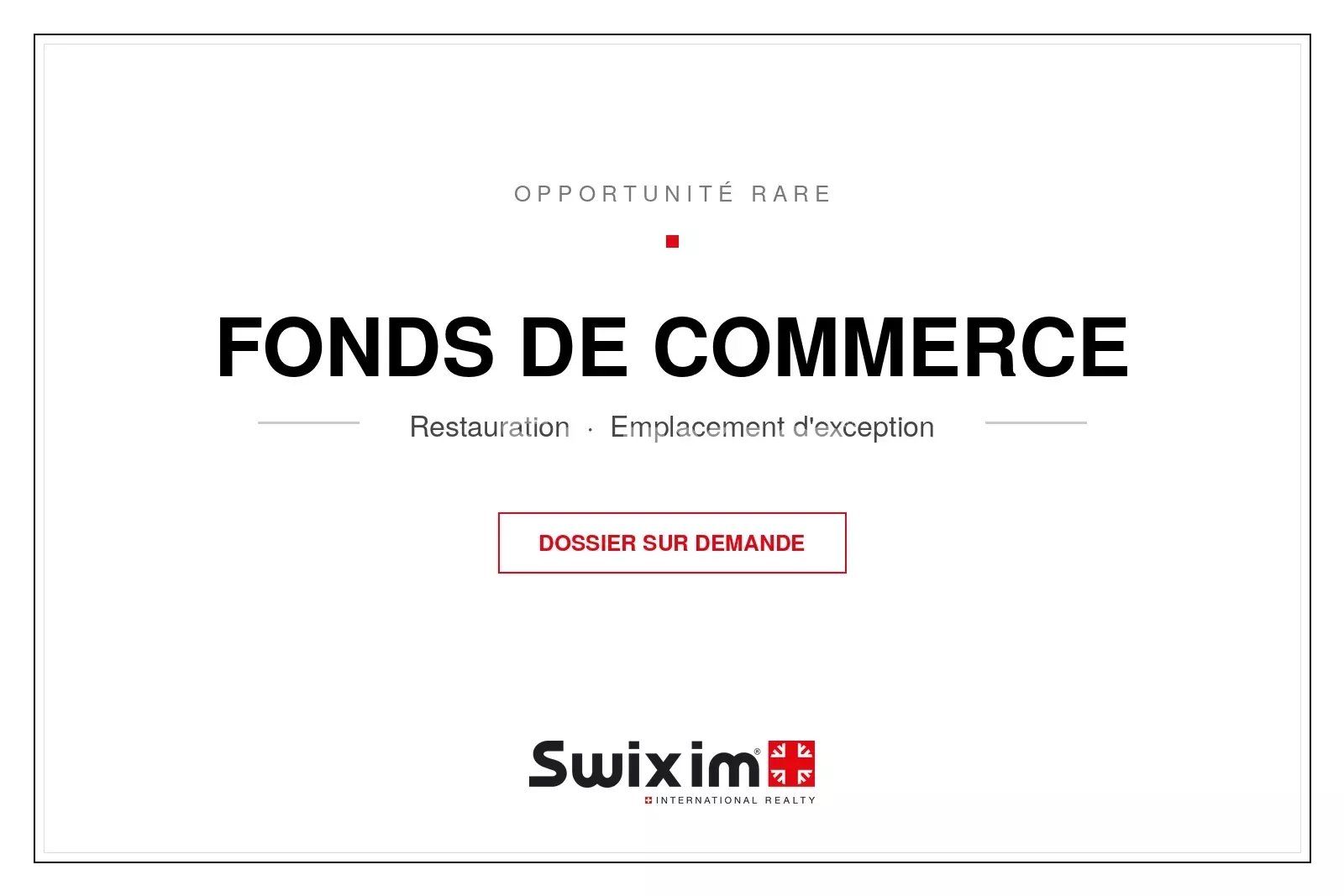 commerce 4 Pièces en vente sur Genève (1205)