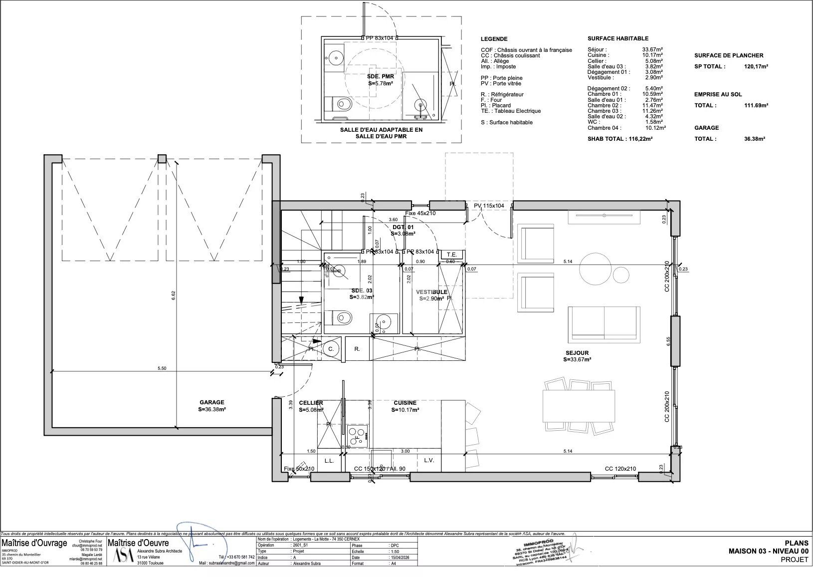 appartement 5 Pièces en vente sur Cernex (74350)