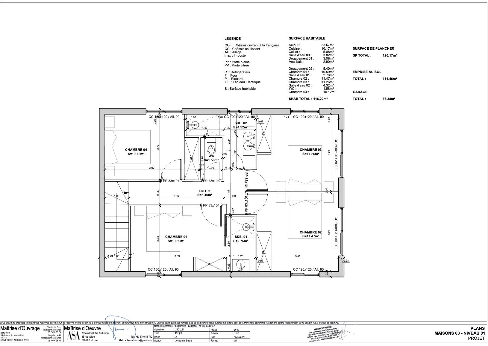appartement 5 Pièces en vente sur Cernex (74350)