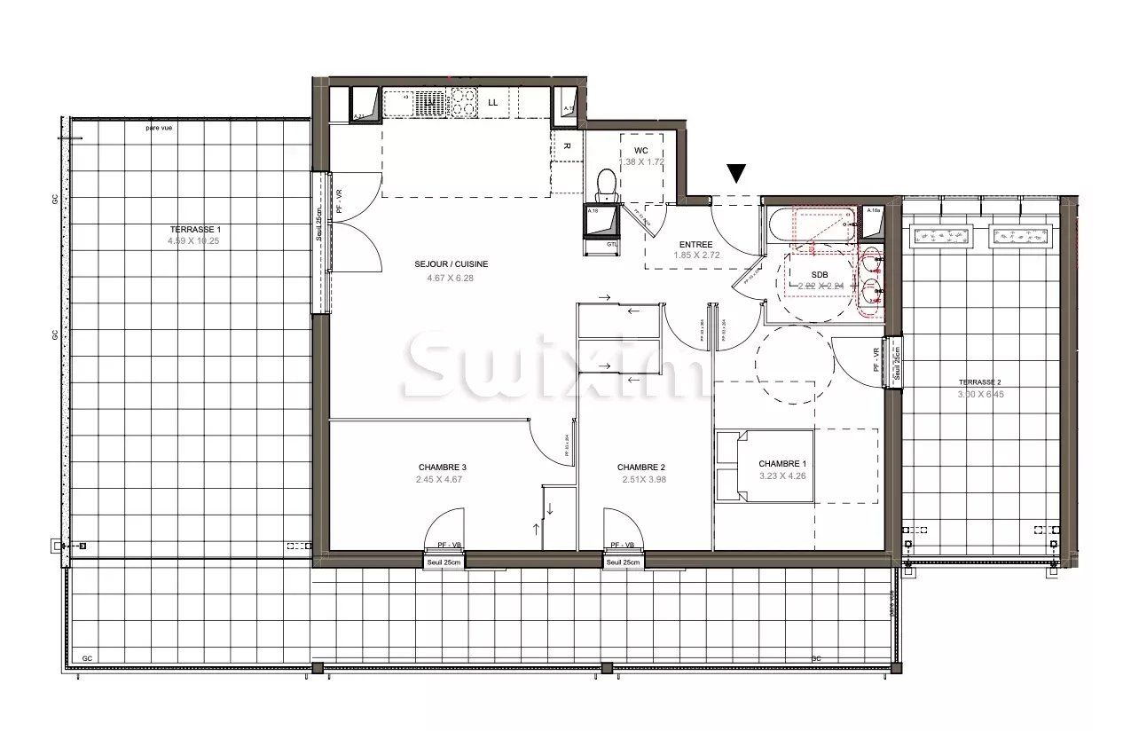 appartamento 4 Camere in vendita su L'Arbresle (69210)
