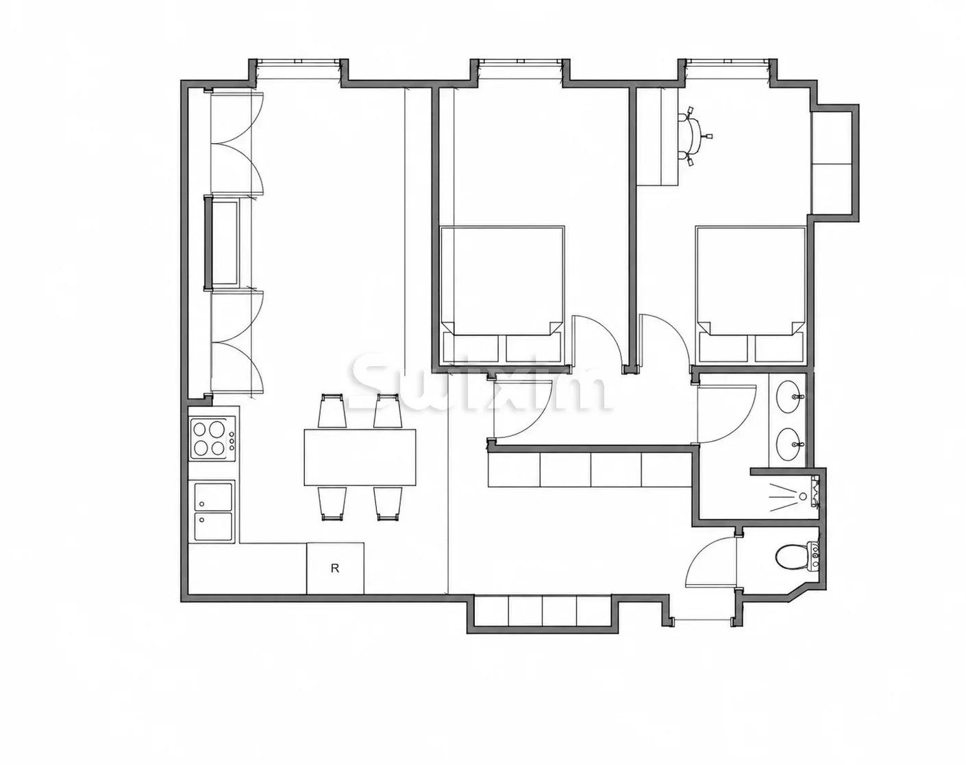 apartment 3 Rooms for sale on Lyon 2ème (69002)