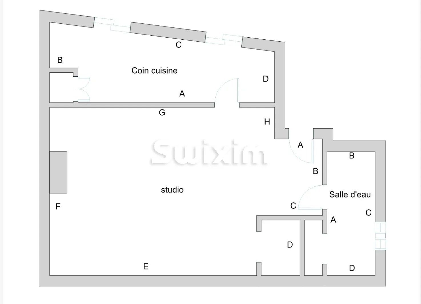 Appartement 1 pièce 26 m² · à Uzès · 25,9 m² · 125 000 €