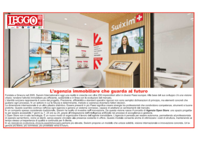 Article paru sur le quotidien italien Leggo