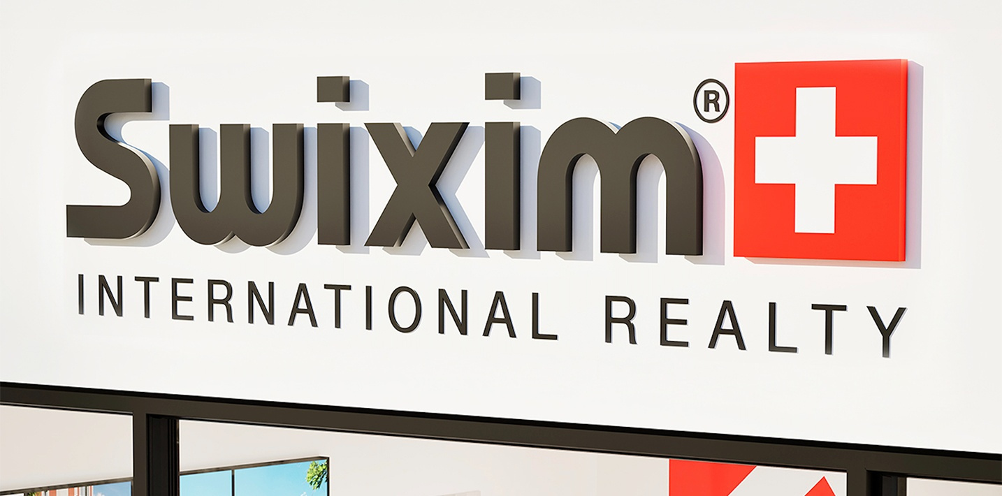 <b>La Marque Swixim</b></br>portée par les 4 piliers fondateurs de  la 1ère franchise immobilière suisse